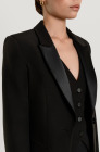Tuxedo with satin lapels, black