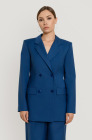 Double-breasted jacket, sapphire blue