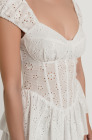 Corset dress, white lace