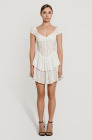 Corset dress, white lace