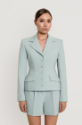 Pleated shorts, mint