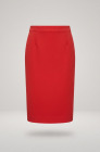 Pencil skirt, red