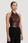 Shirtfront, burgundy