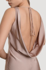 Backless dress, powder