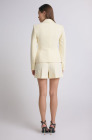 Pleated shorts, cream