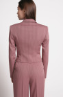 Corset blazer, powdery pinstripe