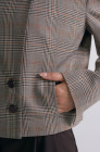 The Heritage blazer, brown check